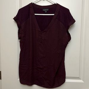 Fortune + Ivy burgundy blouse